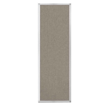 Versare Hush Panel Configurable Cubicle Partition 2' x 6' Warm Pebble Fabric 1812500